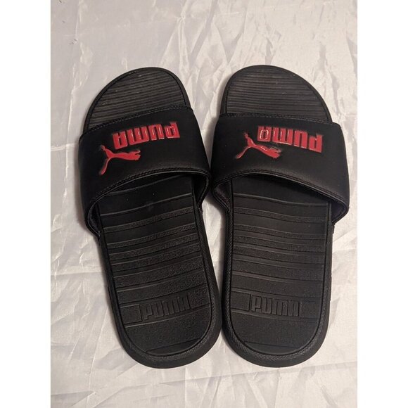 COOL CAT SPORT MEN'S BLACK RED SLIP ON SLIDES SANDALS Size 9 - Picture 2 of 11